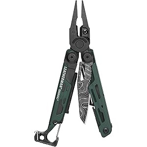 LEATHERMAN, Signal Camping Multitool with Fire Starter, Hammer and Emergency Whistle, Topographical  | Amazon (US)