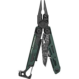 LEATHERMAN, Signal Camping Multitool with Fire Starter, Hammer and Emergency Whistle, Topographical  | Amazon (US)