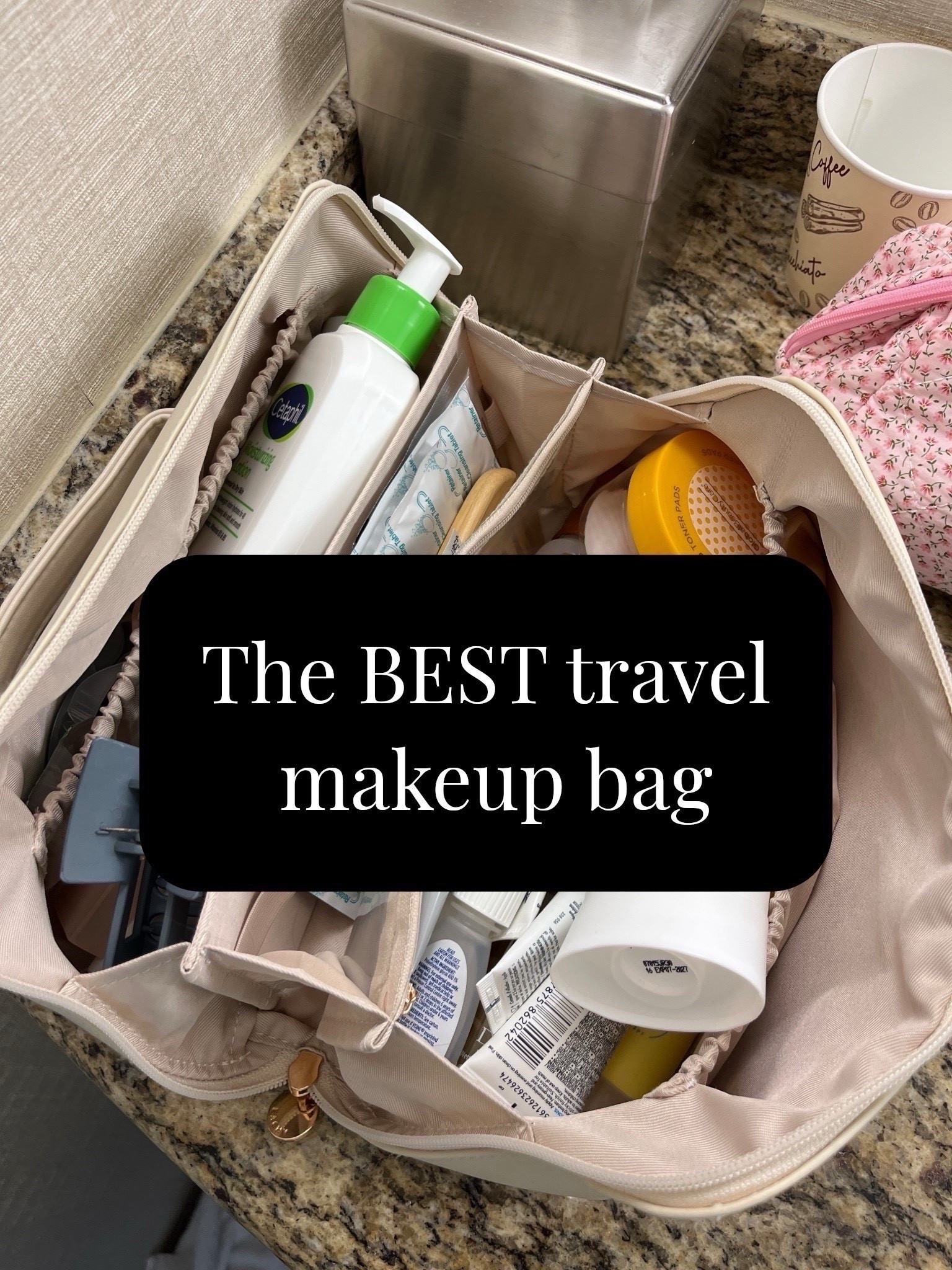 This is our favorite travel makeup bag ✈️ You can grab it on Amazon for under $30, and it comes with us on every trip. It’s roomy, organized, super durable, and makes packing toiletries so much easier!

#LTKTravel #LTKBeauty #LTKOver40