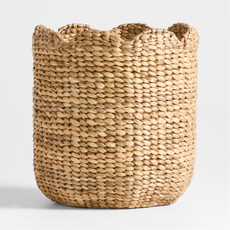 Bloom Natural Woven Large Floor Storage Bin + Reviews | Crate & Kids | Crate & Barrel
