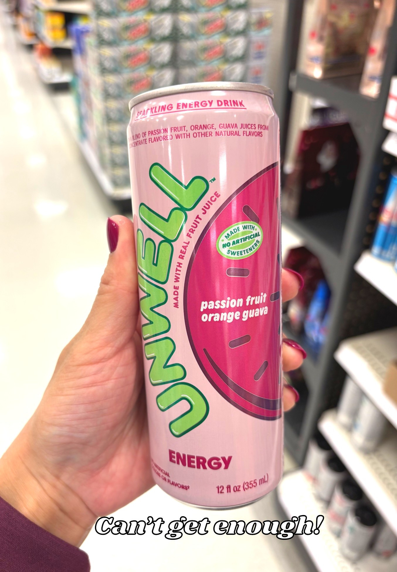 Unwell Energy Drink Passionfruit & Orange Guava New Flavor #unwell #unwellenergy #newattarget #targetfinds 

#LTKfitnessgoals #LTKTravel #LTKmorningroutine