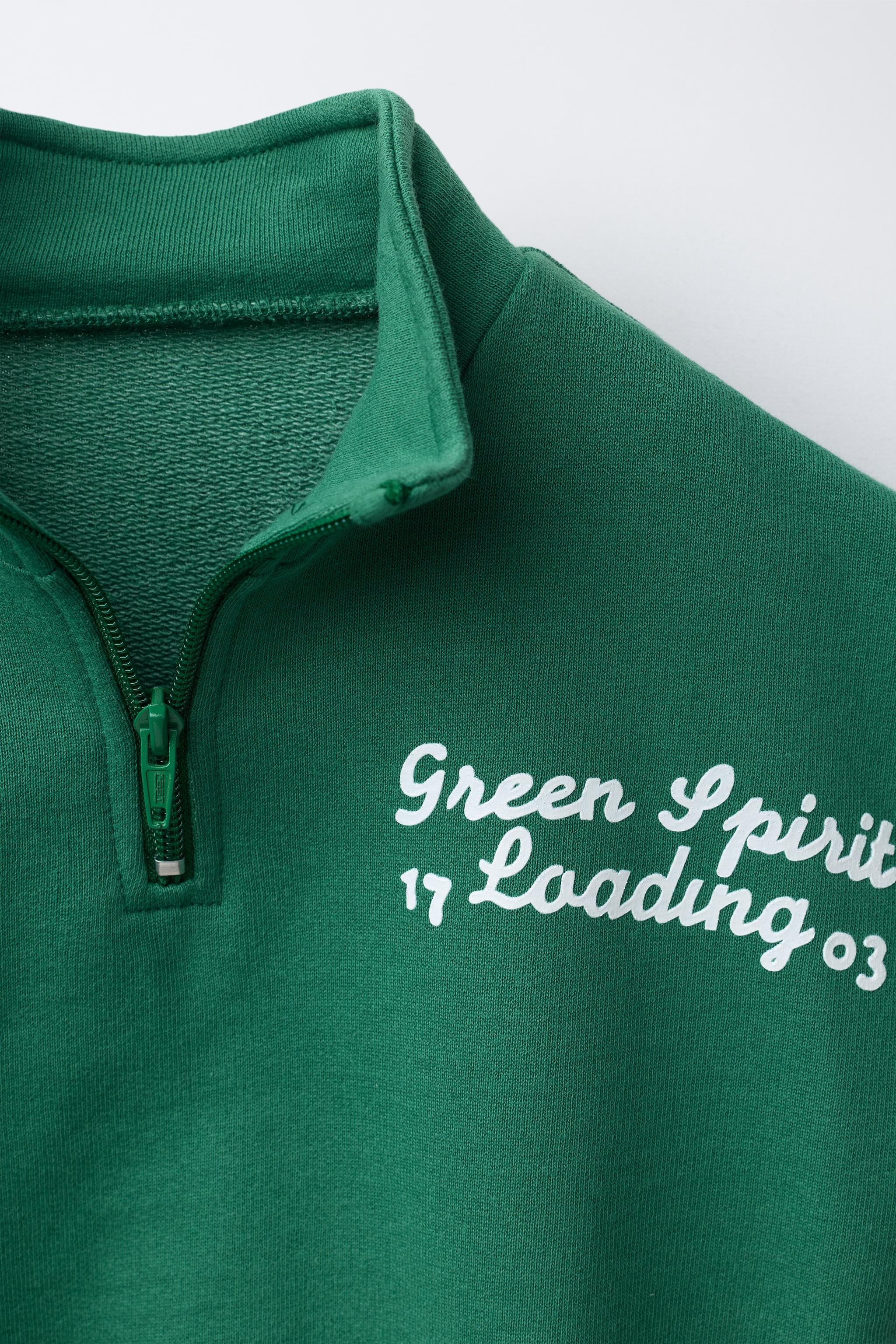 TEXT AND CLOVER PRINT SWEATSHIRT | Zara US