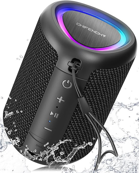 Portable Bluetooth Speaker Beach Essentials: Powerful Crystal Clear Sound/Dynamic Light/IPX5 Wate... | Amazon (US)