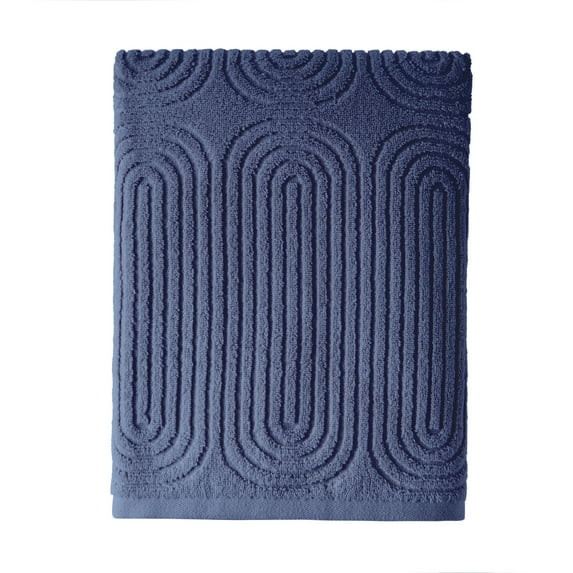 Beautiful Textured Bath Towel, 56" x 30", Smokey Blue by Drew Barrymore | Walmart (US)