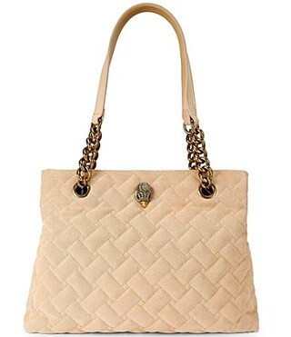 Kurt Geiger London Kensington Quilted Suede Tote Bag - Beige | Dillard's