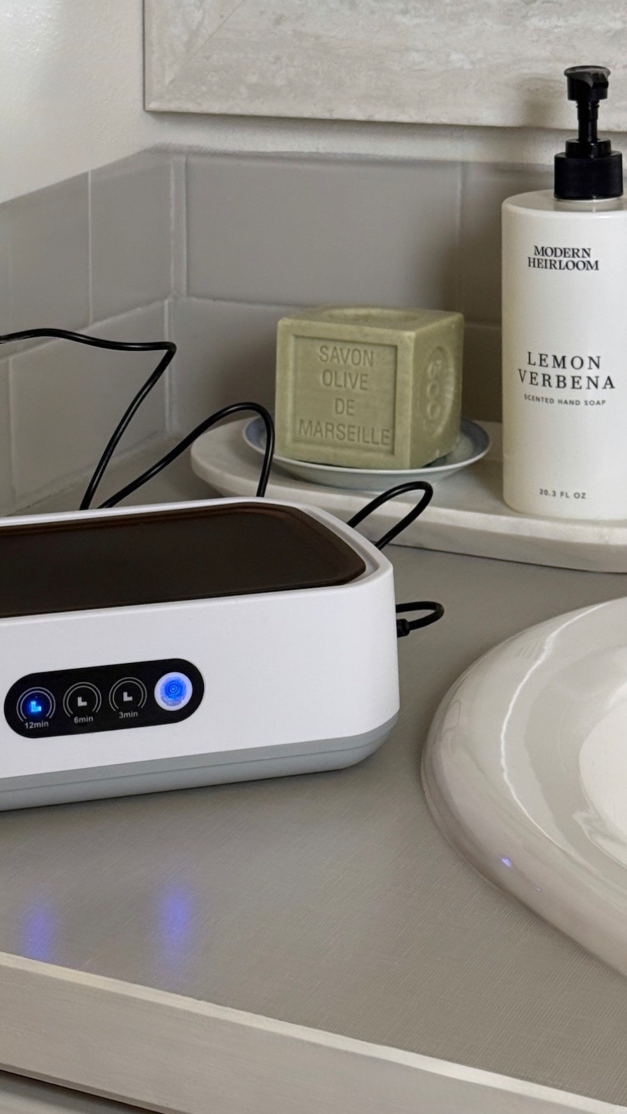 I tried a jewelry ultrasonic cleaner and I’m surprised I don’t love it more. It DID feel like it got some of my pieces clean but then my higher end items, such as my wedding ring stack, I feel still need a professional cleaning.

Ultimately is it a necessity? No
But it was a relaxing way to spend a little time cleaning my everyday jewelry!

Could be a nice Mother’s Day gift 

Linking the system I used 🫧 

#LTKselfcare #LTKHome #LTKMothersDay