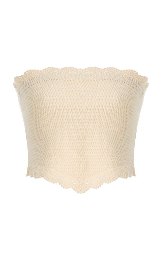Dylan Strapless Crocheted Crop Top | Moda Operandi (Global)
