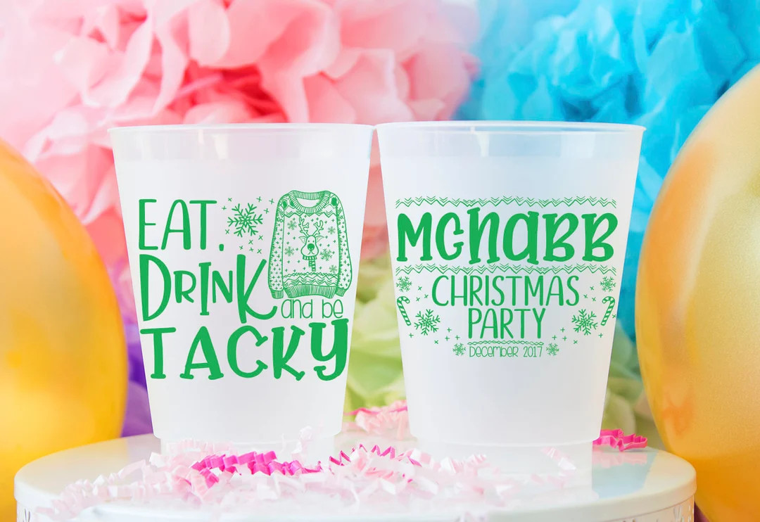 Ugly Sweater Party Christmas Cups Wedding Cups Party Cups - Etsy | Etsy (US)