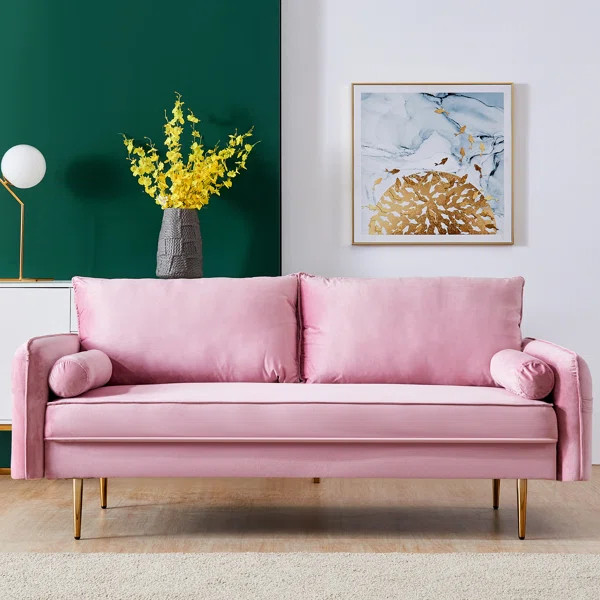 Candide Velvet 70" Square Arm Sofa | Wayfair North America