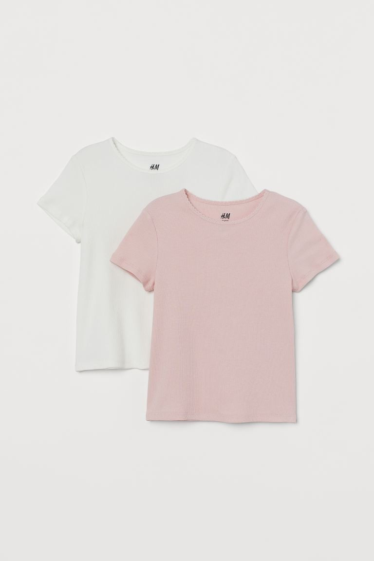 2-pack Ribbed Tops | H&M (US + CA)