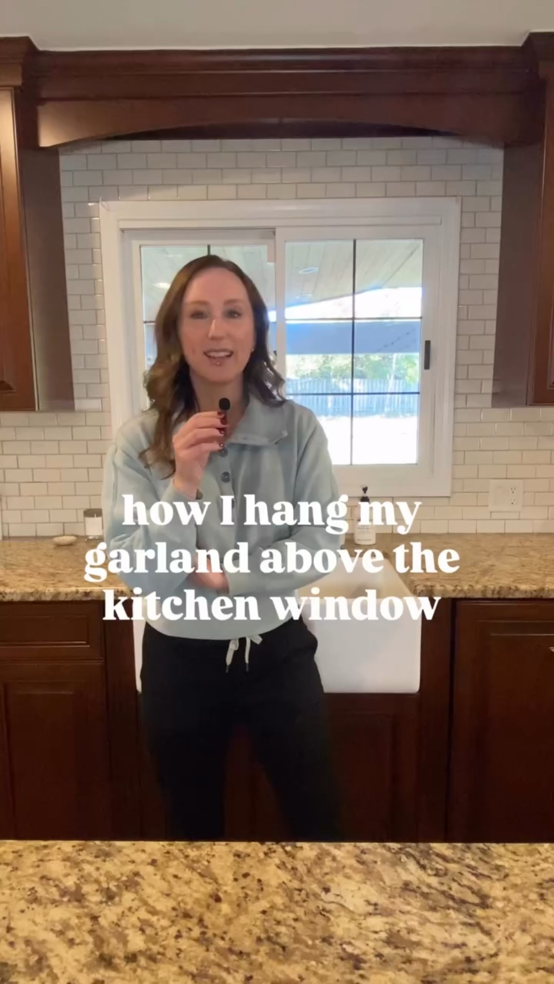  

 Garland above the kitchen window might be my favorite! 
#christmasdecorating #christmasgarland #realtouchgarland 

#LTKHoliday #LTKHome #LTKSeasonal