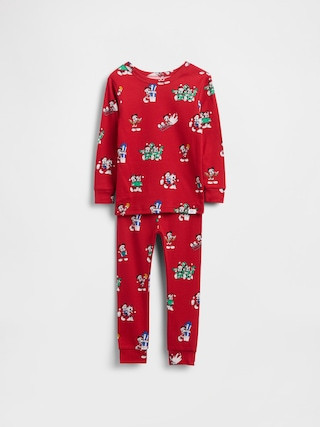 Gap × Disney Kids & Baby Organic Brushed Cotton Holiday PJ Set | Gap (US)