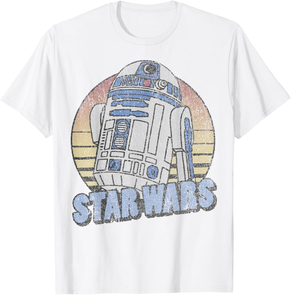 Star Wars R2-D2 Retro Style Portrait T-Shirt | Amazon (US)
