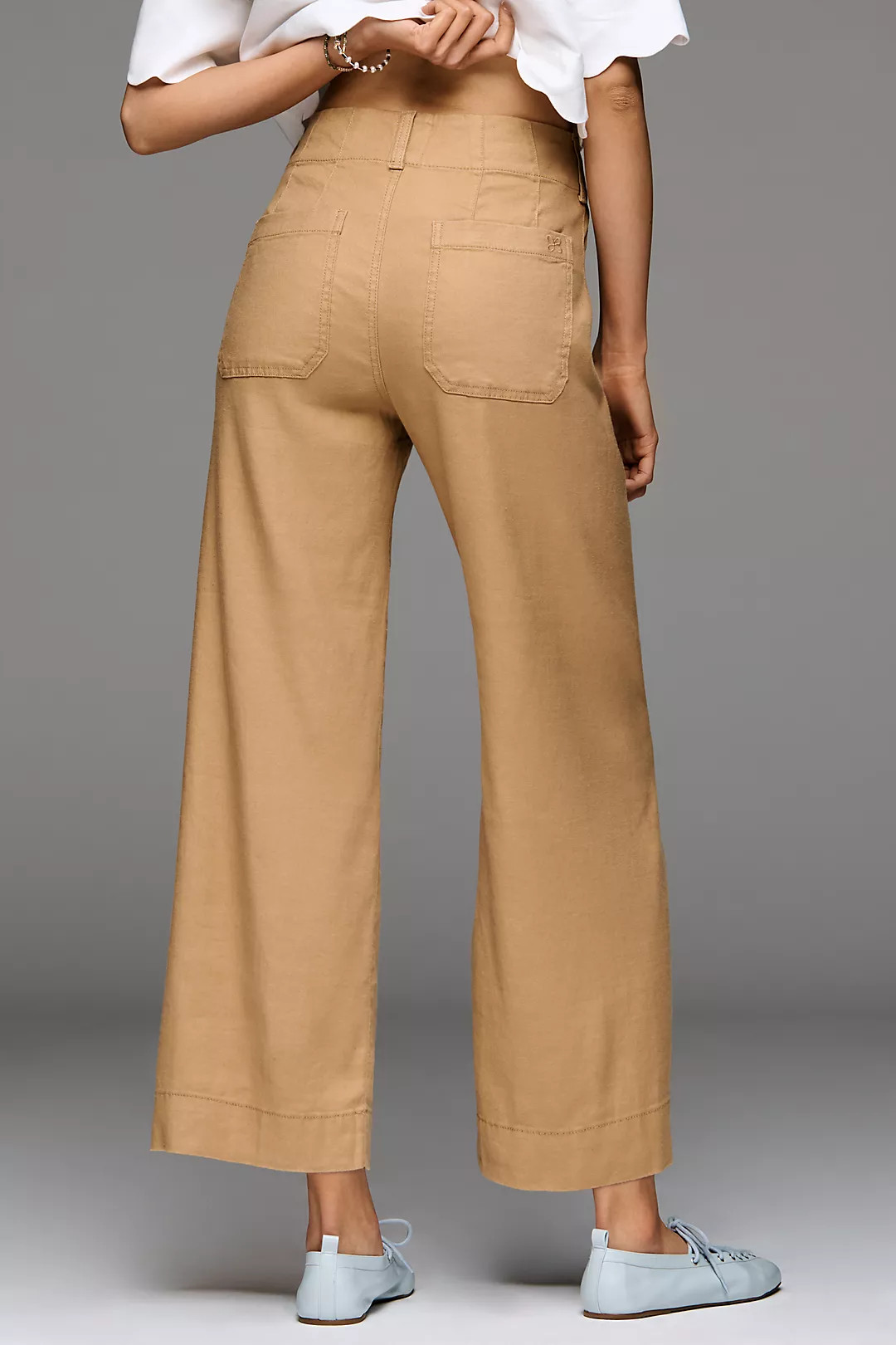 Colette European Linen Stretch Wide Leg Pants | Anthropologie (US)