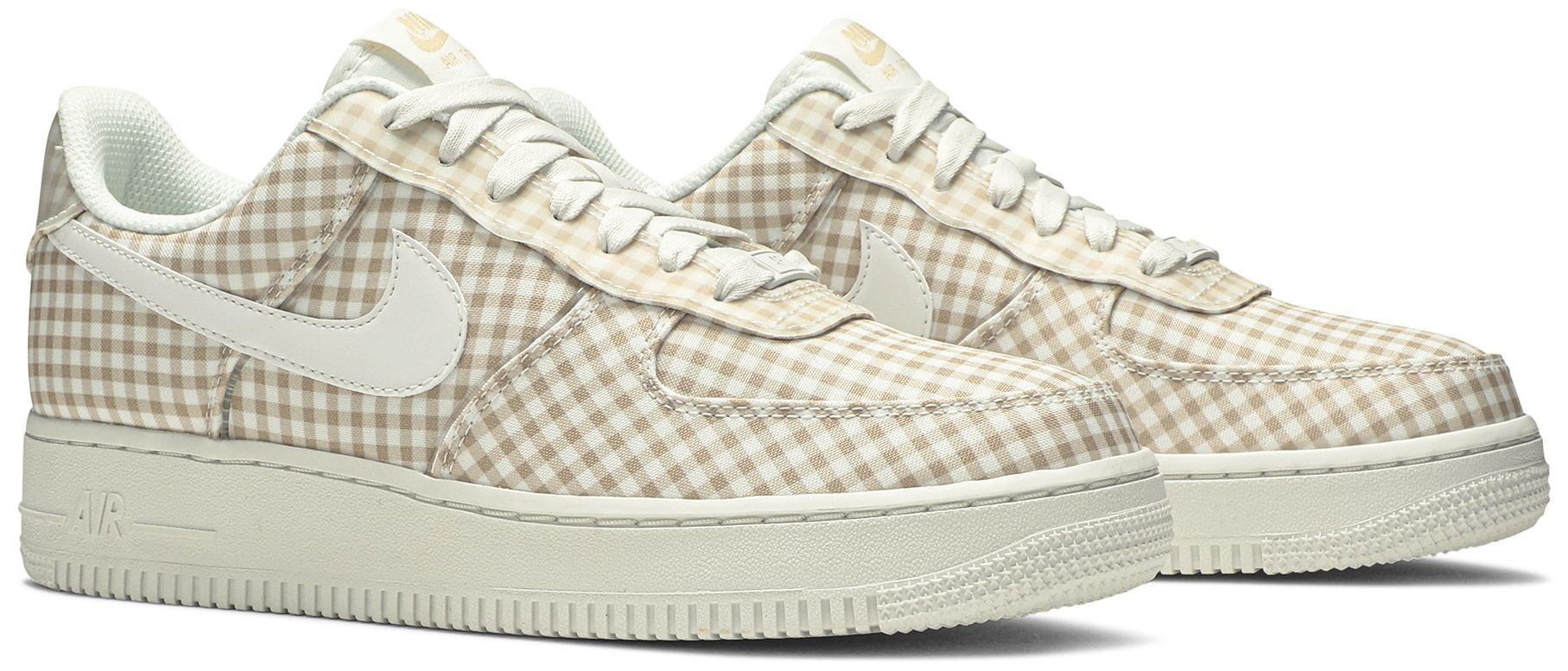 Wmns Air Force 1 Low QS 'Gingham Pack - Beige' | GOAT