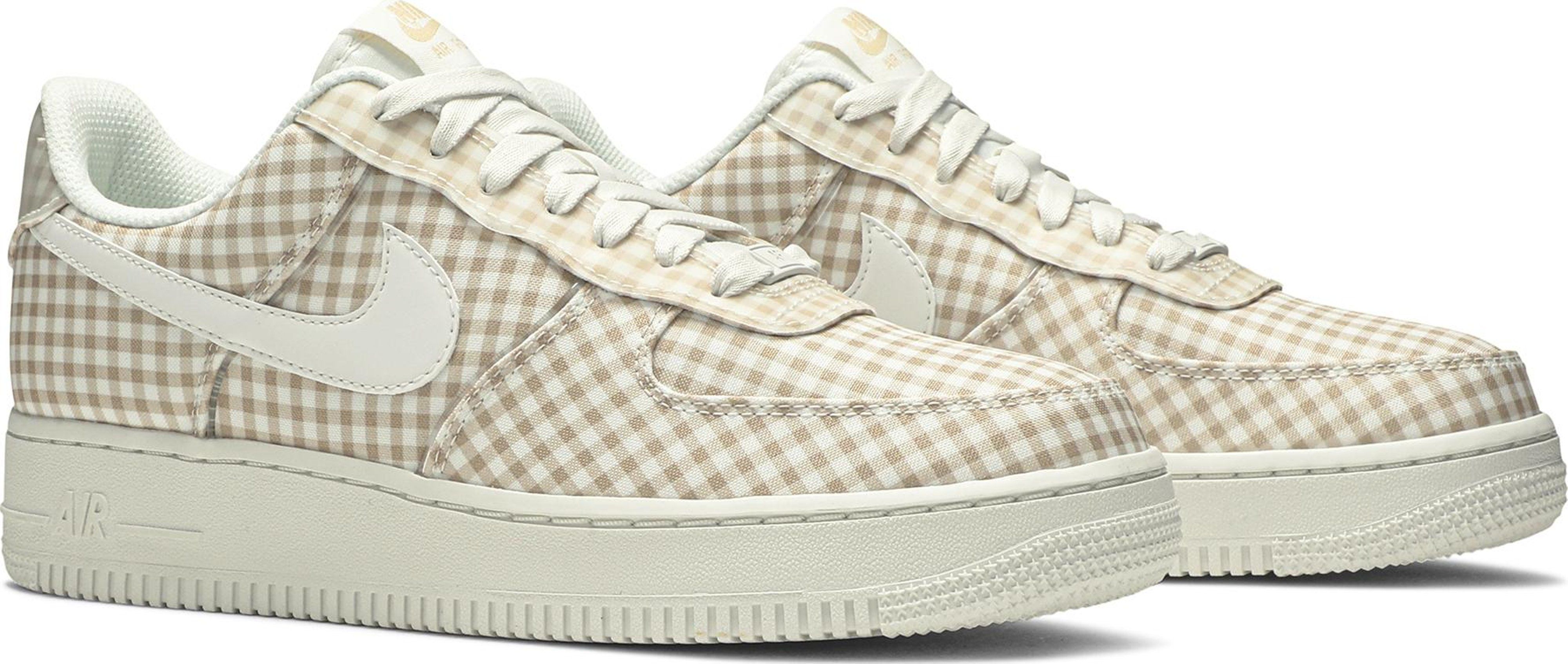 Wmns Air Force 1 Low QS 'Gingham Pack - Beige' | GOAT