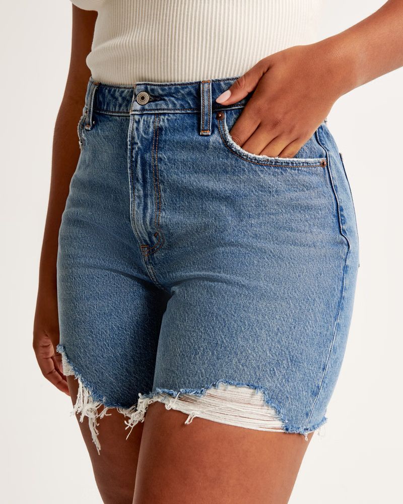 Curve Love High Rise Loose Short | Abercrombie & Fitch (US)