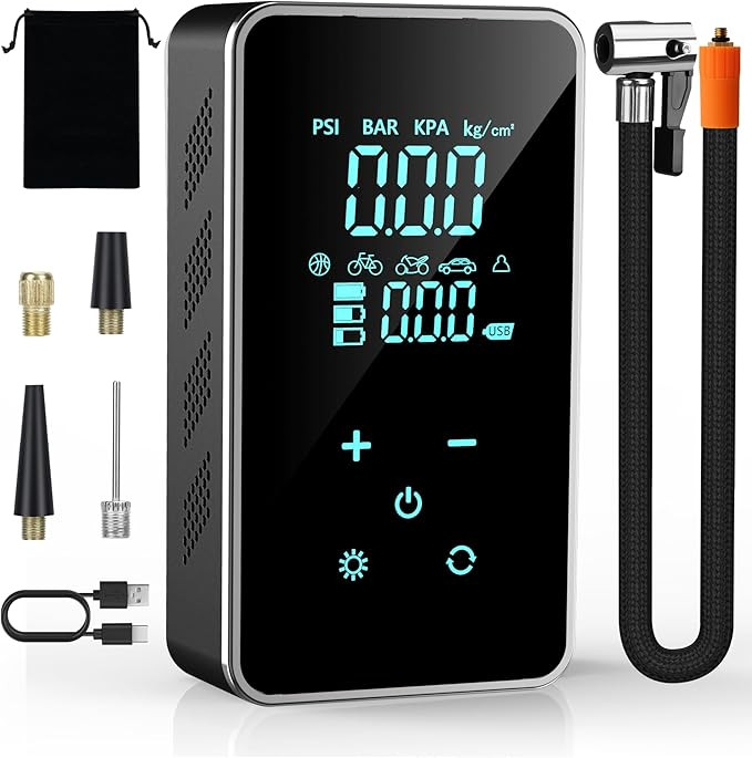Tire Inflator Portable Air Compressor-Air Pump for Car-18000mAh Electric Air Compressor-Portable ... | Amazon (US)
