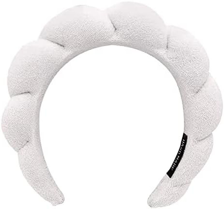 Headband for Spa, Makeup Removal, Shower, and Skincare - Sponge Headband (White) | Amazon (US)