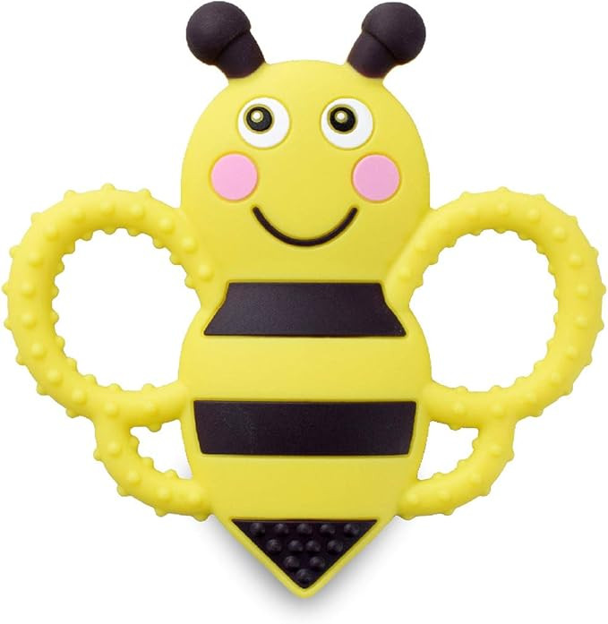 sweetbee Buzzy Bee Teether Toy, Multi-Textured, Soft & Soothing, Easy to Hold (BPA Free, Freezer ... | Amazon (US)