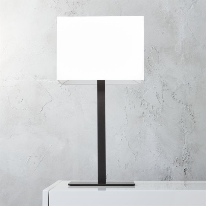 John Rectangular Table Lamp + Reviews | CB2 | CB2