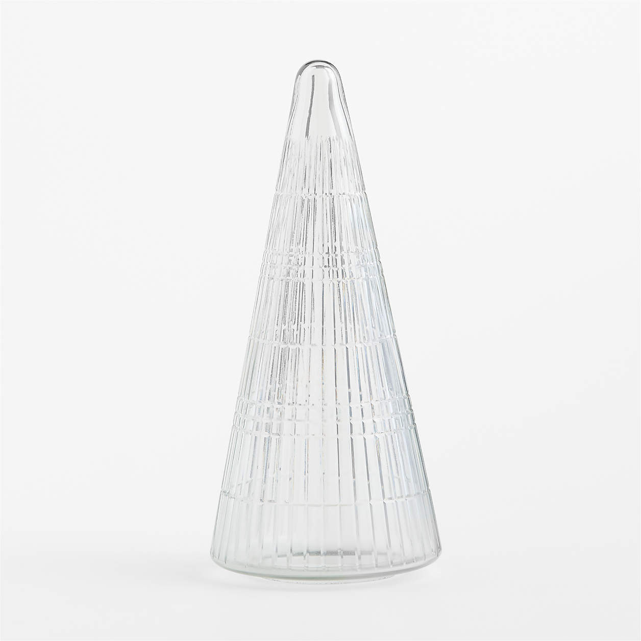 Elegant Cut Glass Christmas Tree, Large 13.5" | Crate & Barrel | Crate & Barrel