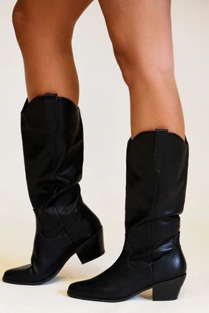 Hey There Cowboy Boots: Black | Shophopes