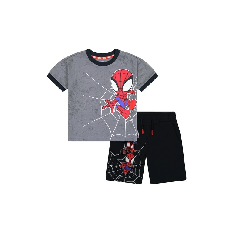 Spidey & Friends Toddler Boy Short Set, Sizes 12 Months-5T | Walmart (US)