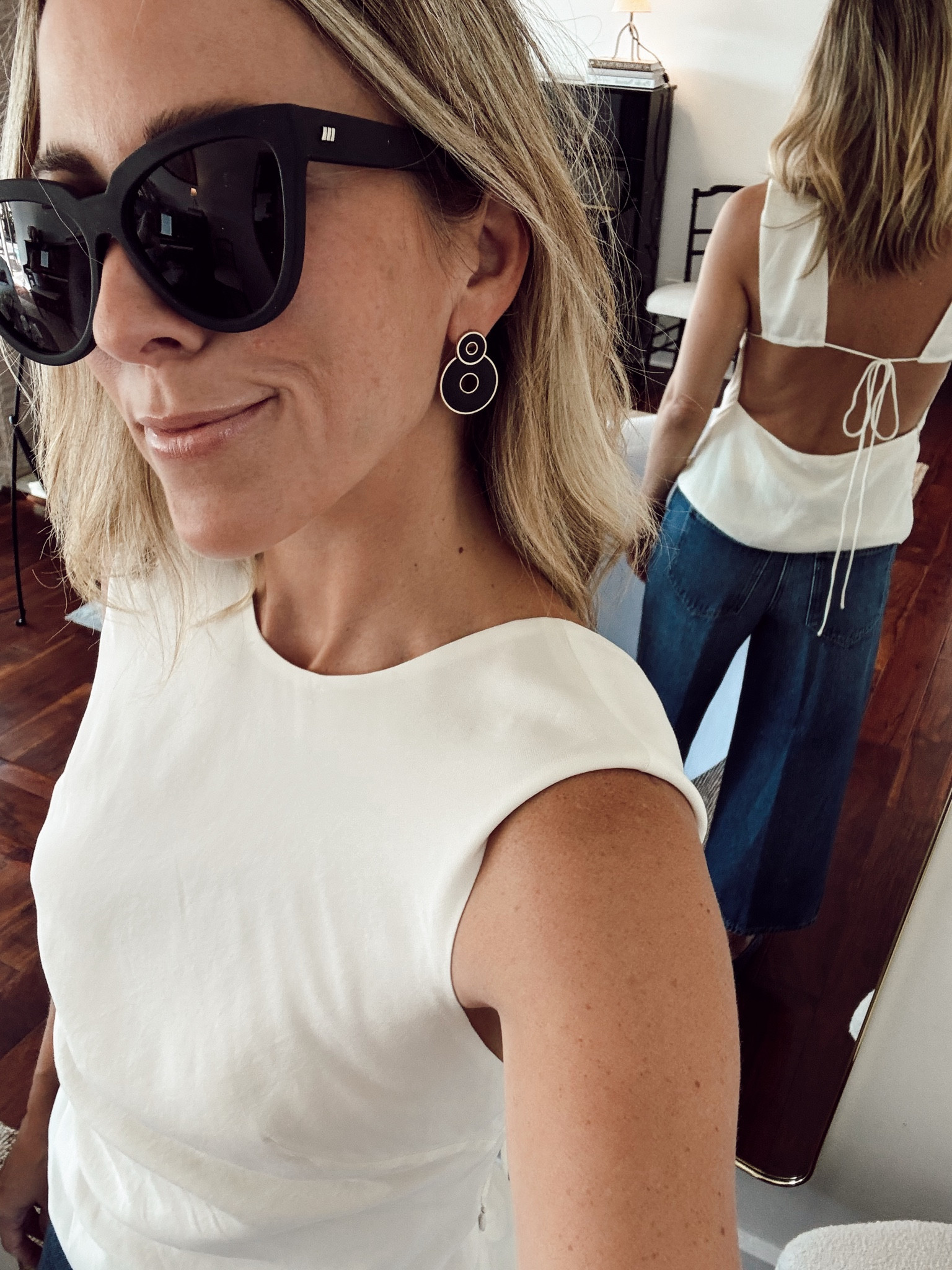 Business in the front, party in the back 

#LTKStyleTip