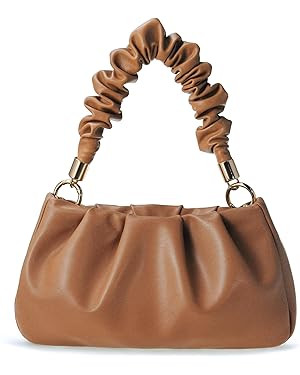 Cloud Pouch Bag Women Shoulder Handbag Soft Vegan Leather Vintage Hobo Chain Cross body Bag | Amazon (US)