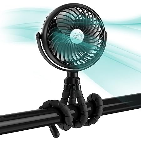 Snawowo Mini Baby Stroller Fan, Handheld Personal Portable Clip On Fan with Flexible Tripod for S... | Amazon (US)