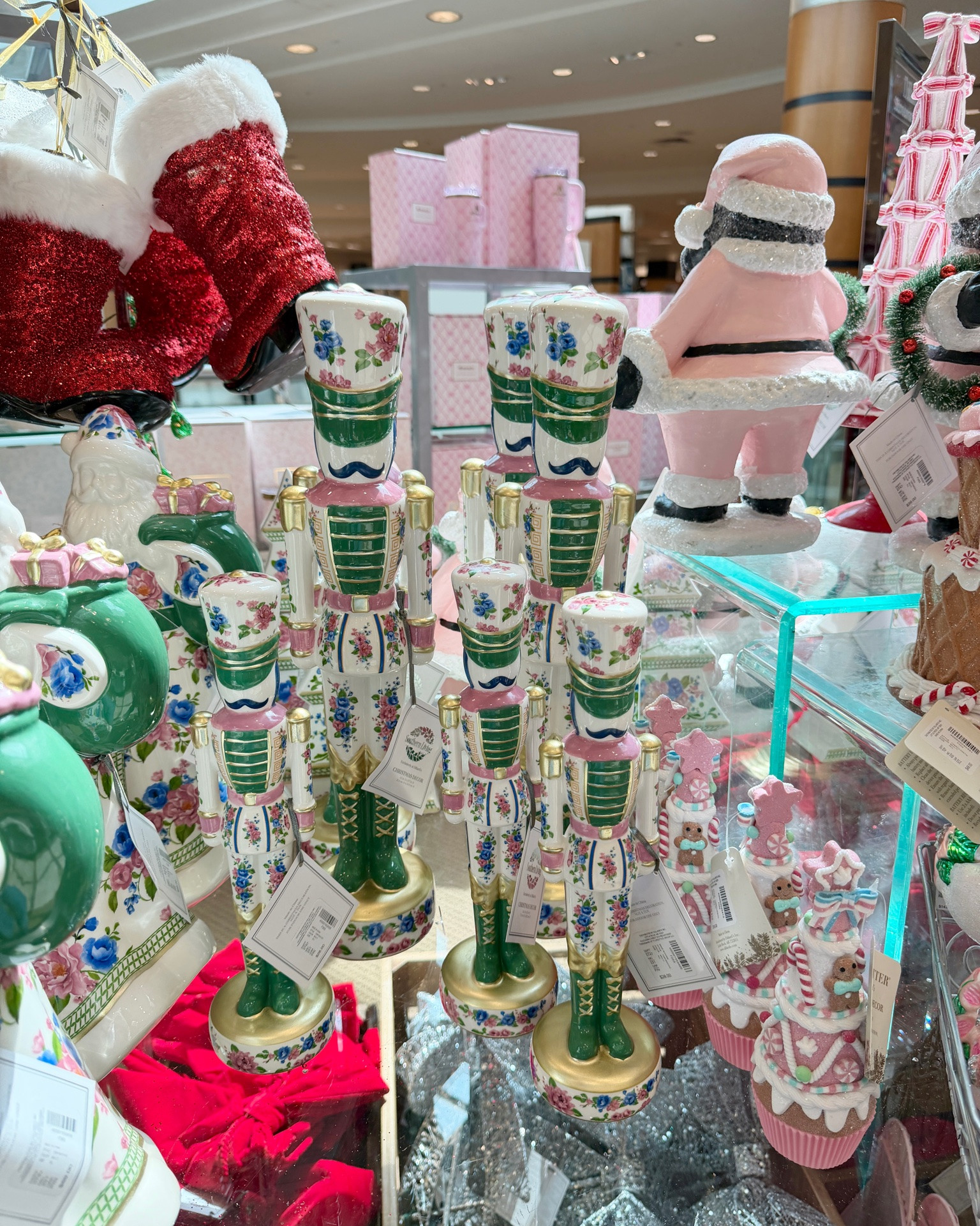 Pretty floral nutcrackers and Christmas tree 🩷 ceramic Christmas tree pink and green Christmas decor girly Christmas holiday decor grand millennial decor traditional classic timeless home toy solider feminine christmas whimsical Christmas decor

#LTKHome #LTKSeasonal #LTKootd