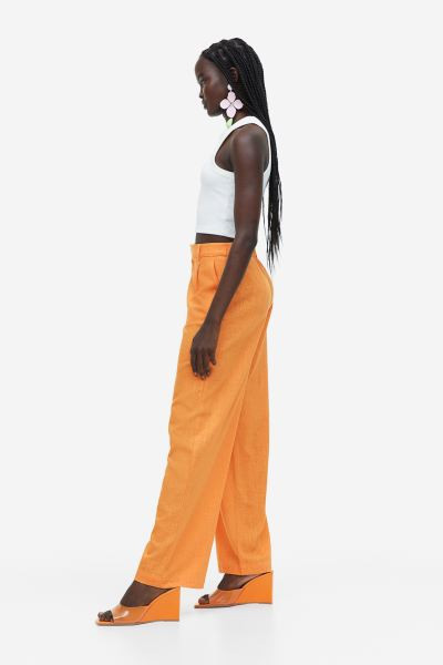 Linen-blend Dress Pants | H&M (US + CA)