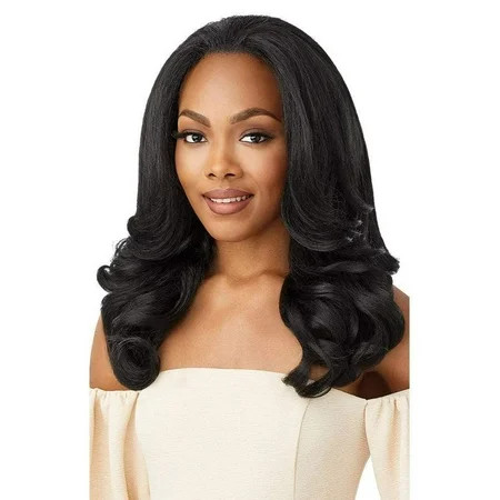 Outre Quick Weave Self Styled in 60 Seconds Neesha Soft Natural New Half Wig Cap Laysflat Requires Less Leave Out NEESHA H301 (S1B/30) | Walmart (US)