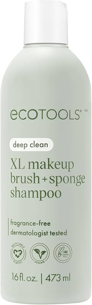 EcoTools XL Makeup Brush + Sponge Shampoo, Removes Makeup, Dirt, & Impurities From Makeup Brushes... | Amazon (US)