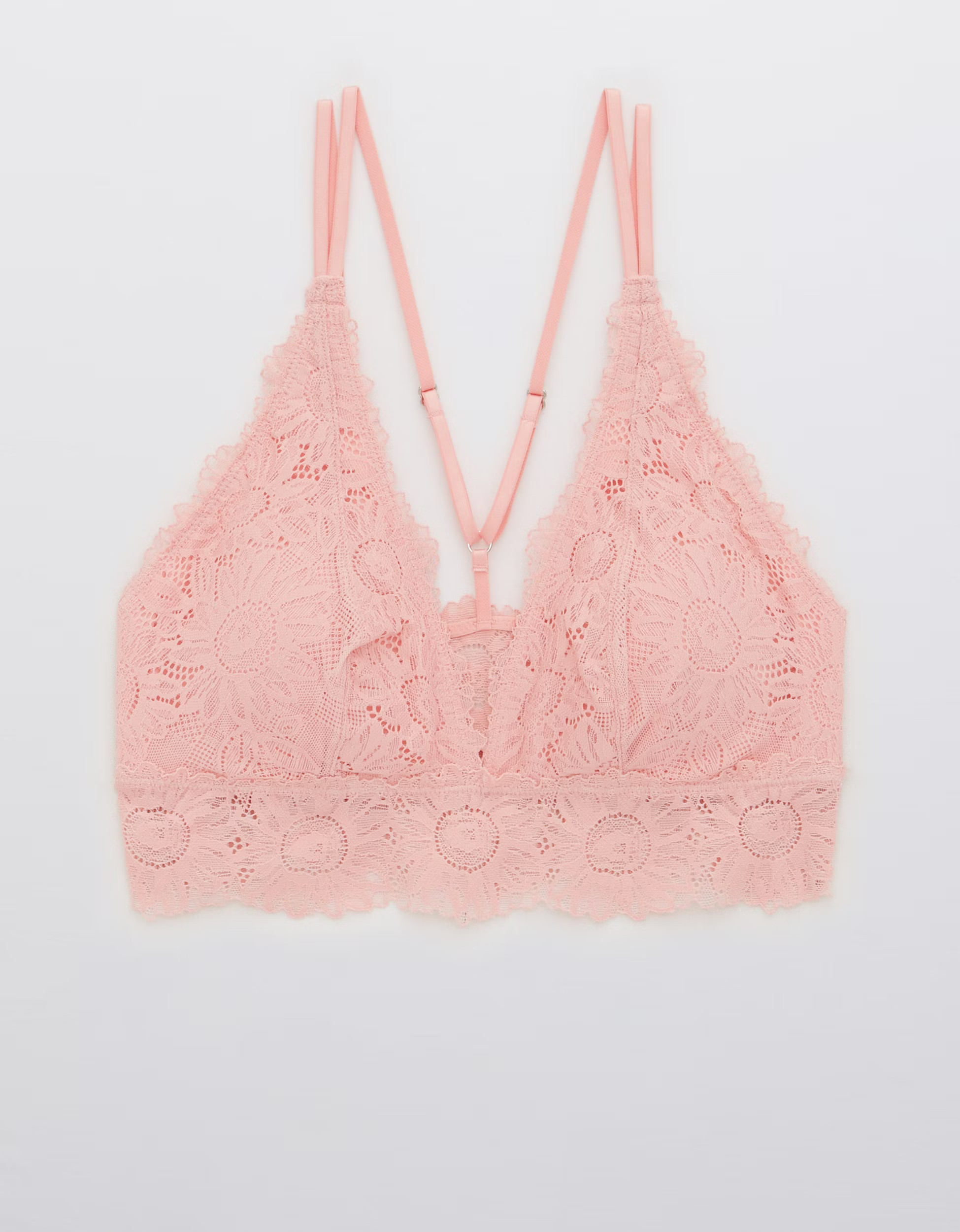 Aerie ANYTIME® Sunflower Lace Padded Plunge Bralette | American Eagle Outfitters (US & CA)