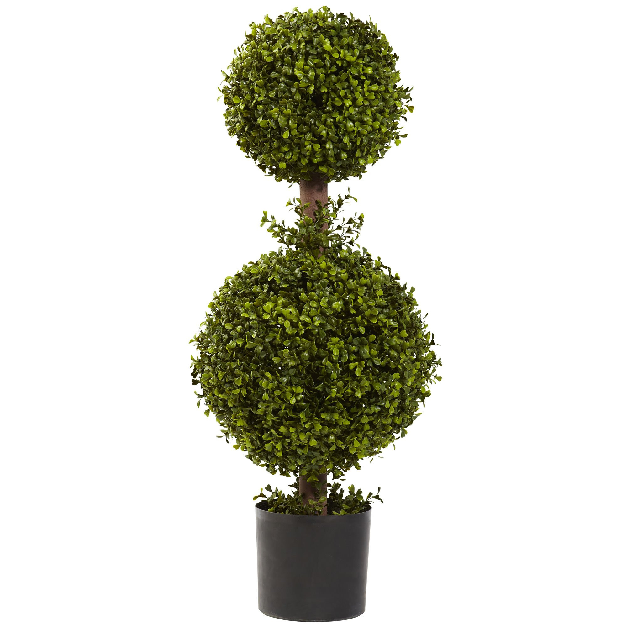 Nearly Natural 5920 Double Boxwood Topiary, 35-Inch, Green,12" x 12" x 35" | Amazon (US)