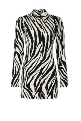 Ginevra Zebra Shirtdress | Rent the Runway