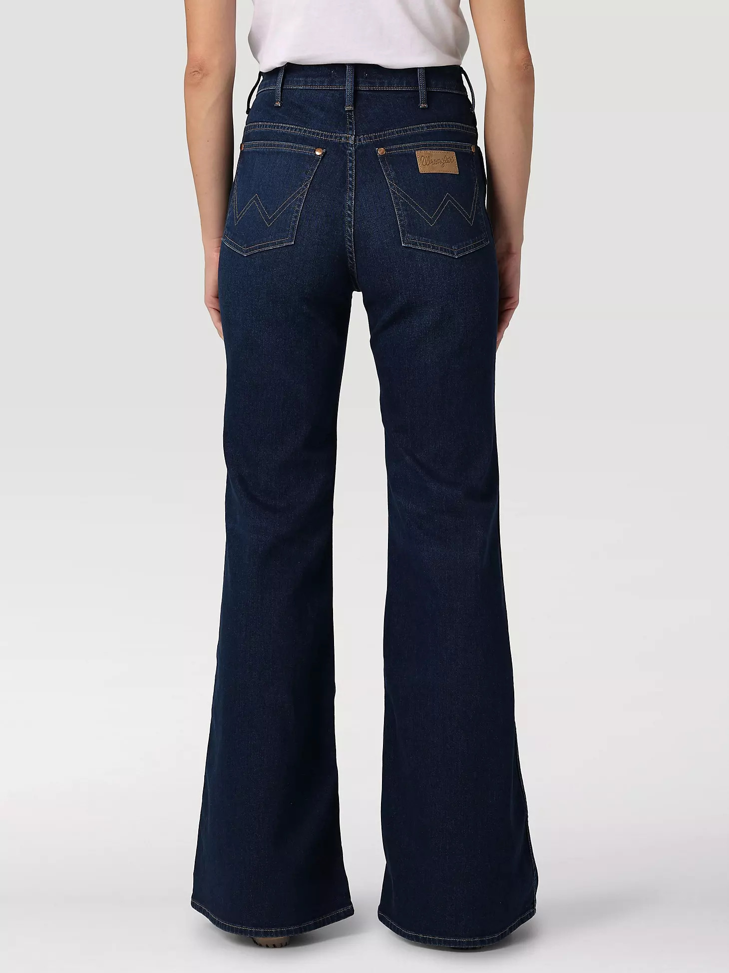 Women's Wrangler® Wanderer 622 High Rise Flare Jean in Dark Wash | Wrangler
