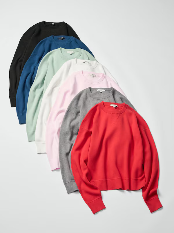 Smooth Cotton Crew Neck Jumper | UNIQLO (UK)