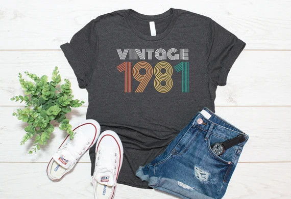 40th Birthday Gift / Vintage 1981 Shirt / T-Shirt Tank Top Sweatshirt Hoodie | Etsy (US)