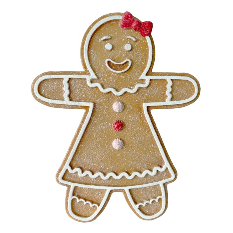 Gingerbread Girl Wall Decor, 9" | At Home
