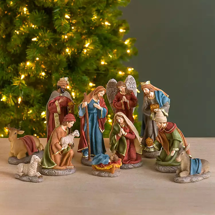 Traditional Colors 11-pc. Nativity Set | Kirklands Home | Kirklands