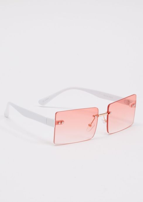 Pink Y2K Square Lens Sunglasses | rue21