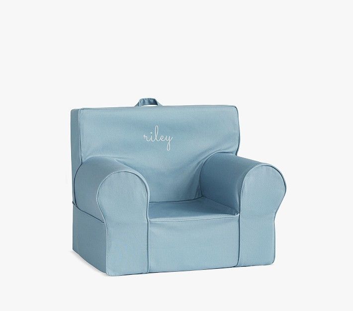 My First Anywhere Chair®, Light Blue Twill | Pottery Barn Kids