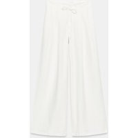Zara - Wide-Leg Trousers With Darts - Oyster-White - Xl - Woman | Zara UK