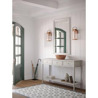 Union Square 6.​5 in.​ 1-​Light Bronze Antique Copper Outdoor Wall Lantern Sconce | The Home Depot