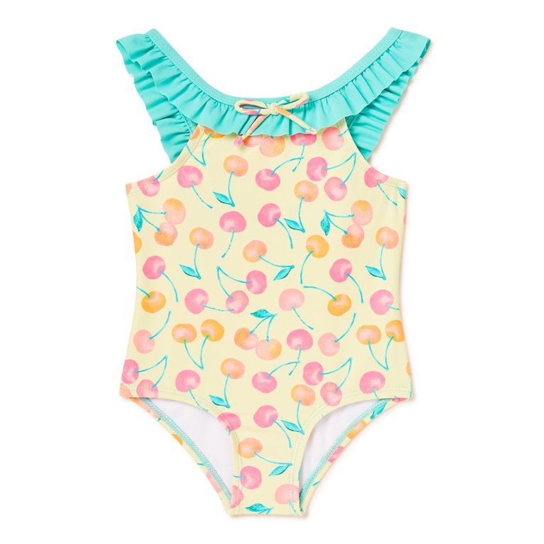 SHELLOHA Baby and Toddler Girls UPF50+, 1PC Swim Suit, Sizes 12M-5T - Walmart.com | Walmart (US)