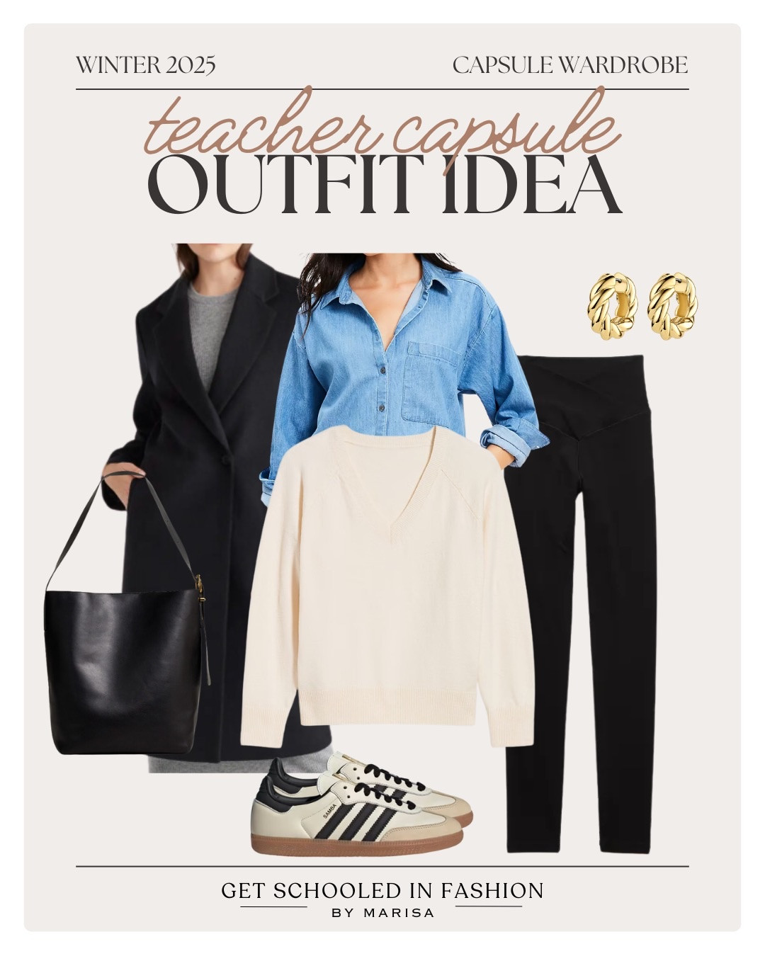 Winter capsule wardrobe for teachers featuring versatile layers, cozy knits, and comfortable staples perfect for the classroom and beyond. Build a wardrobe that works as hard as you do this season.

#LTKSeasonal #LTKStyleTip #LTKFindsUnder100