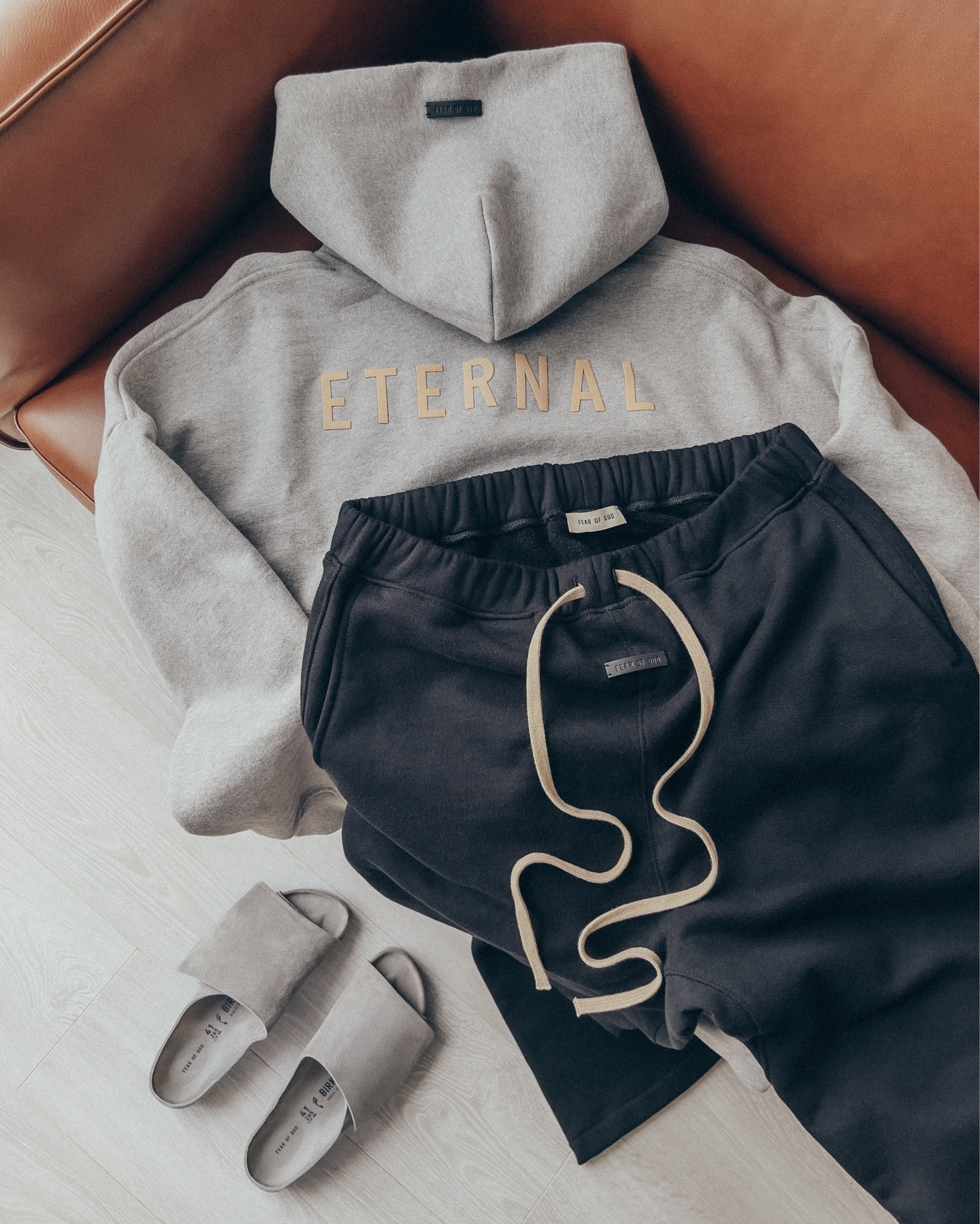 SALE 🚨 25% OFF on Saks Fifth Ave currently on Hoodie and Sweatpants. 20% OFF full look on SSENSE currently with code ‘US2023'. 20% OFF full look on Mr. Porter currently applied at checkout… FEAR OF GOD Eternal Collection hoodie in ‘Grey’ (size M) and Relaxed Sweatpants in ‘Black’ (size M). FEAR OF GOD x BIRKENSTOCK Los Feliz Suede sandals in ‘Cement’ (size 41). A relaxed and elevated men’s look that is perfect for a chill day in or out for lunch. Highly recommend each piece as a staple in the wardrobe, as each item provides versatility to dress up any outfit or down.

#LTKmens #LTKsalealert #LTKstyletip
